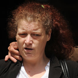 Joanne Fraill arrives at the High Court,